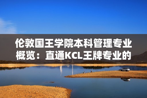 伦敦国王学院本科管理专业概览：直通KCL王牌专业的璀璨之旅